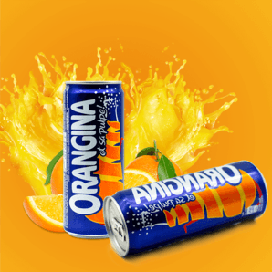 法国国民级饮料！ Orangina 香橙混合果味汽水 330ml*3听