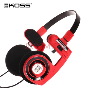 KOSS 高斯 PORTA PRO Red 头戴式便携超重低音耳机 中国红