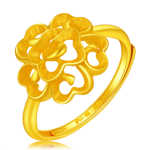 China Gold 中国黄金 花团锦簇系列 GA0R112 足金花朵戒指 3.66g 1087.08元包邮（双重优惠）
