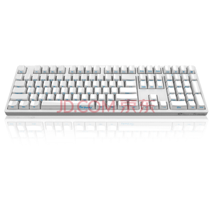 AKKO Ducky Zero 3108 PBT 机械键盘 108键 cherry 樱桃轴 红轴 白色
