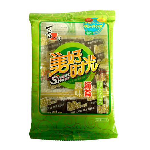 喜之郎 美好時光 海苔 原味 4.5g 1元