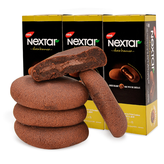 nextar 纳宝帝 软心趣布朗尼风味注心曲奇112g*3盒