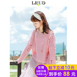 LRUD毛衣女2018秋季新款韩版长袖针织衫