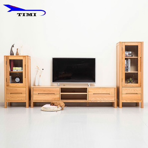 TIMI 天米 日式实木电视柜 1.5米 原木色
