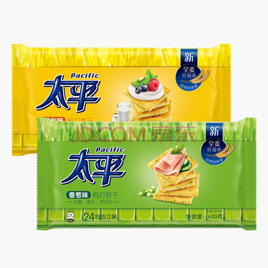 pacific 太平 梳打饼干 奶盐口味 600g*2包