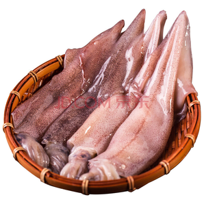 獐子岛 冷冻美国鱿鱼 500g+ 冷冻鲍菇扇贝 120g 47.9元，可低至22元