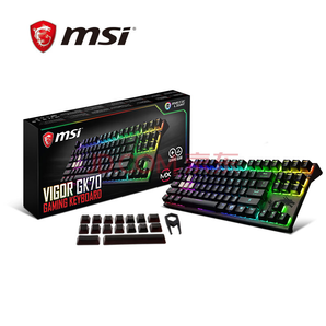 MSI 微星 GK70 Cherry MX RGB机械键盘 87键 红轴799元