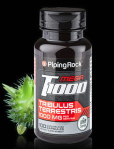 PipingRock 刺蒺藜皂苷 睾丸酮胶囊1000mg*100粒*2瓶