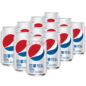  Pepsi 百事可乐 轻怡 零卡路里 碳酸饮料 330ml*12听