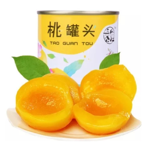 三瓜公社（San Gua Gong She）黄桃水果罐头 425g/罐*5 赠送果叉