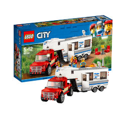 LEGO 乐高 City 城市系列 60182 亲子野营房车  344块颗粒