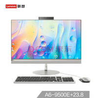 联想（Lenovo）AIO 520 致美一体机台式电脑23.8英寸（AMD A6-9500E 4G 1T WIFI 蓝牙 三年上门 Win10）银