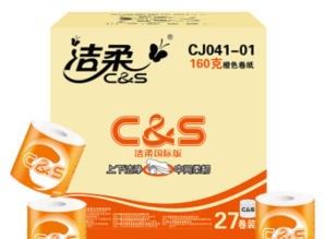 洁柔(C&S) CS系列3层160克27卷卷筒卫生纸