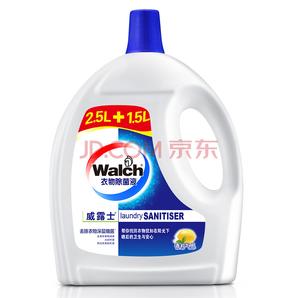 Walch 威露士 阳光清香 衣物除菌液 （2.5L+1.5L） *2件71.9元（合35.95元/件）