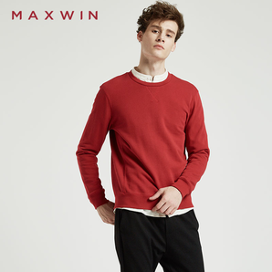 MAXWIN马威 男式素色针织卫衣 多色