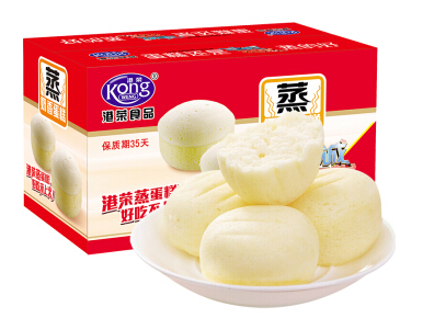 港荣 蒸蛋糕原味 900g*2件