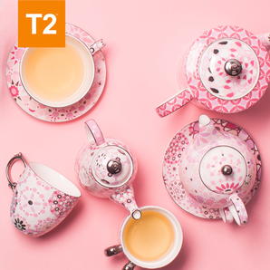 澳大利亚时尚茶饮品牌：T2 可爱粉色陶瓷茶杯 300ml 券后价210元包邮包税