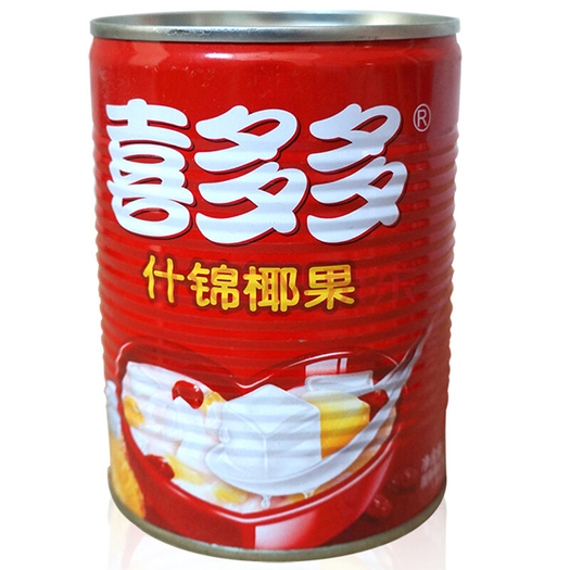 喜多多xiduoduo喜多多什锦椰果567g超大果粒水果罐头饮料零食