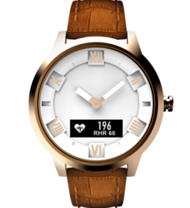 联想 Watch X plus 真皮限量款 玫瑰金色 智能运动手表 