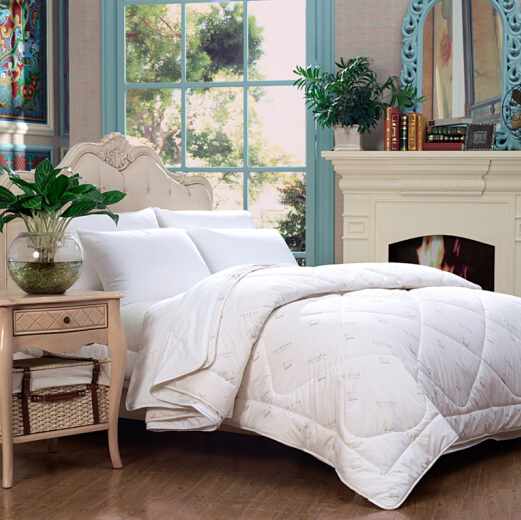 fuanna富安娜柔暖蚕丝羊毛二合一厚被第二代18m