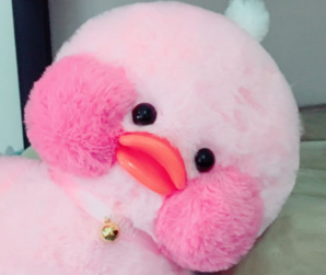 网红粉色 玻尿酸鸭子毛绒玩具公仔