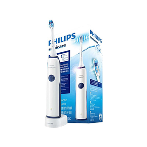 PHILIPS飞利浦 充电式声波震动牙刷软毛呵护型温和清洁HX3226/22 深海蓝