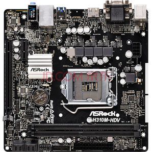 ASRock 华擎 H310M-HDV主板（ Intel H310/LGA 1151）399元
