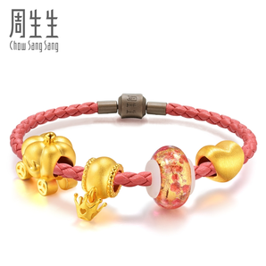 双11预售！ Chow Sang Sang 周生生 Charme Murano Glass 86034B 手链 2380元包邮（定金100元，多重优惠）
