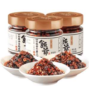 林依轮自创品牌!饭爷辣椒酱100g*3瓶