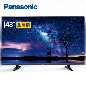 松下（ Panasonic）电视 TH-43D400C 43英寸全高清液晶电视机 开机无广告 TH-43D400C（黑色）
