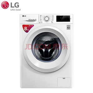 LG WD-L51TNG20 8公斤 DD直驱变频 滚筒洗衣机 白色 