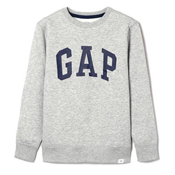 GAP 盖璞 儿童Logo徽标基础款纯色套头卫衣 79.4元包邮（需用码