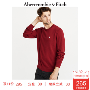 18日0点： Abercrombie & Fitch 197131-3 AF 男士长绒棉针织衫 低至117元