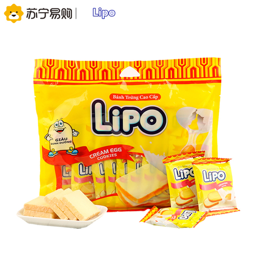lipo进口糕点面包干奶油味200g