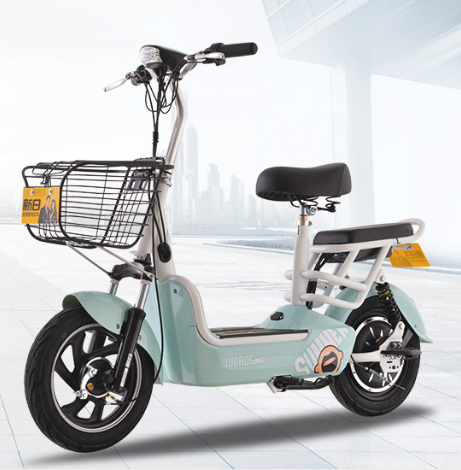 sunra新日 新款电动车成人女性小型电瓶车 碧波清绿