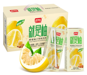 华东 盼盼 就是柚 蜂蜜柚子风味饮料 250ml*24盒  9.9元