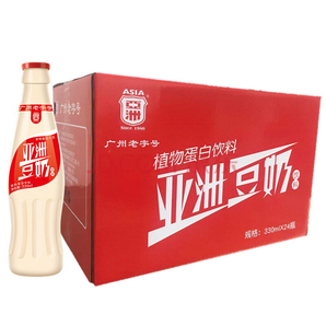 限华南：亚洲(ASIA)豆奶 植物蛋白饮料 330ml*24 整箱