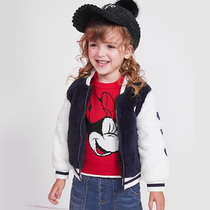 Disneybaby 迪士尼宝宝 儿童加绒棒球外套 *3件 234.1元包邮（合78.03元/件）