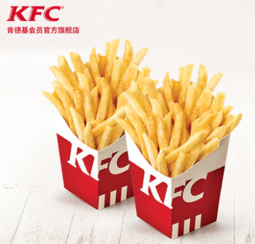 kfc 肯德基 薯条(大) 买1送1兑换券 12元
