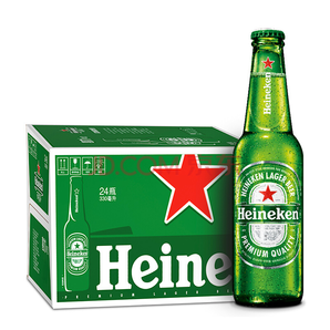 喜力（Heineken）啤酒330ml*24瓶 整箱装 *2件217.32元（合108.66元/件）