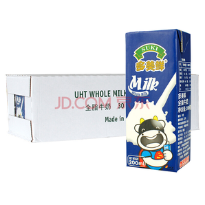 限北京： SUKI 多美鲜 全脂纯牛奶 200ml*30盒 *2件 88.2元（下单立减，合44.1元/件）