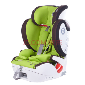 奇蒂Kiddy德国汽车儿童安全座椅全能者FIX 9个月到12岁ISOFIX+安全带通用 果绿色