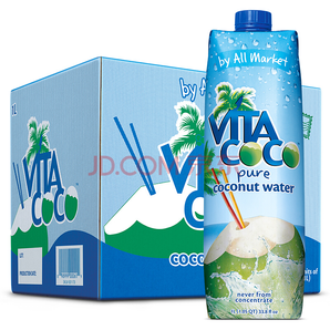 VITA COCO 唯他可可 天然椰子水进口NFC果汁饮料 1L*12瓶 85元