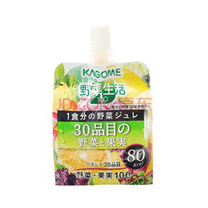 日本直邮 可果美 KAGOME 蔬菜生活100 蒟蒻果肉果冻（蔬果） 180g