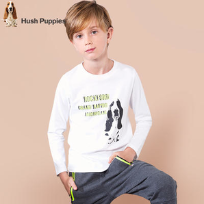 Hush Puppies 暇步士 男大童长袖T恤 *3件 191.1元包邮（合63.7元/件）
