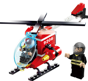 GUDI 古迪 9206 儿童积木拼装玩具 消防直升机 9.9元包邮（需用券）