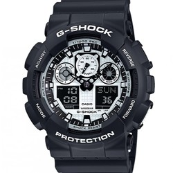 CASIO 卡西欧 G-Shock GA100BW-1A 男士时装腕表