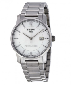 Tissot 天梭 T-Classic 系列 银色圆盘男士经典腕表 T0874074403700