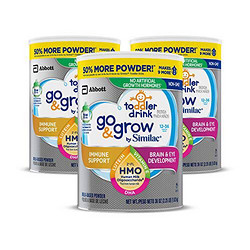 中亚Prime会员： Similac 美国雅培 Go & Grow Non-GMO 幼儿奶粉 3罐装 584.31元含税包邮（合160.26元/件）