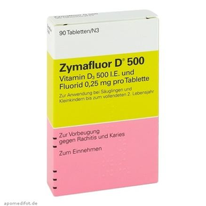 Zymafluor维生素D500婴幼儿营养片90粒